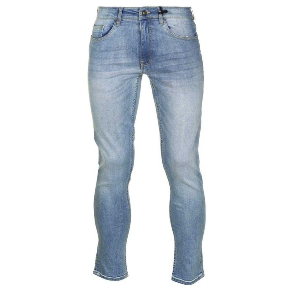 Firetrap Mens Denim Skinny Jeans / Bleach Wash